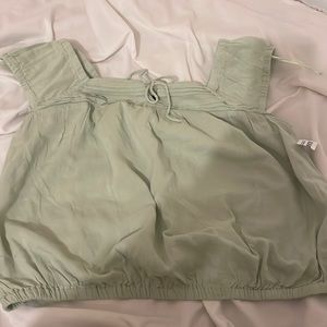 Light green crop top